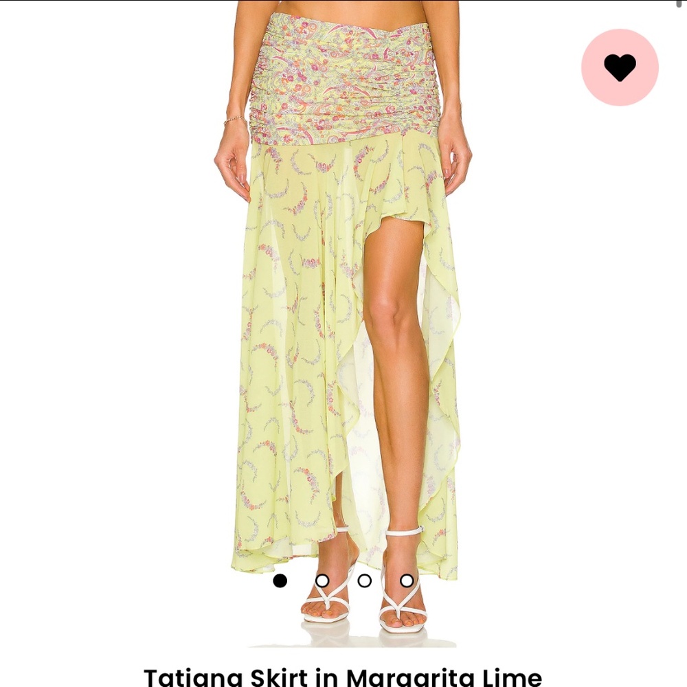 Tatiana Skirt in Margarita Lime MAJORELLE